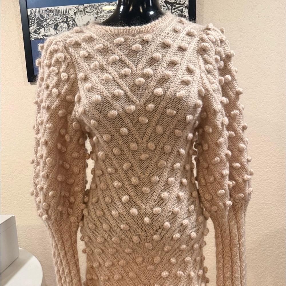 Zimmermann Beige Bauble Sweatsr dress